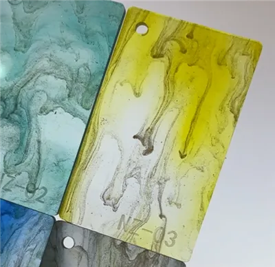 Mönstrade akrylpaneler